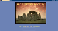 Desktop Screenshot of holinessdavid.blogspot.com