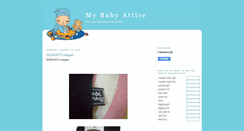 Desktop Screenshot of mybabyattire.blogspot.com