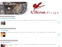 Tablet Screenshot of aherondesign.blogspot.com