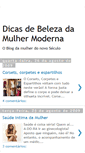 Mobile Screenshot of dicasdebelezadamulhermoderna.blogspot.com