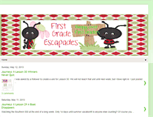 Tablet Screenshot of firstgradeescapades.blogspot.com