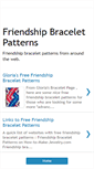 Mobile Screenshot of friendship-bracelet-patterns.blogspot.com