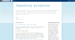 Desktop Screenshot of impedingprogress.blogspot.com