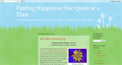 Desktop Screenshot of happiness-one-quote-time.blogspot.com