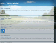 Tablet Screenshot of mariamadredelcielo.blogspot.com