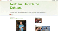 Desktop Screenshot of northernlifewiththedehaans.blogspot.com