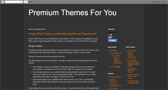 Desktop Screenshot of premiumthemes4you.blogspot.com