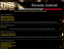 Tablet Screenshot of escuelajudicialcusco.blogspot.com