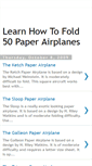 Mobile Screenshot of 50paperairplanes.blogspot.com