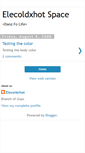 Mobile Screenshot of elecoldxhot.blogspot.com