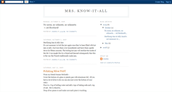 Desktop Screenshot of mrs-know-it-all.blogspot.com