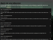 Tablet Screenshot of diariodeunainfeccion.blogspot.com