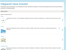 Tablet Screenshot of integracionhaciainclusion.blogspot.com