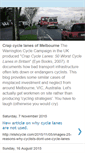 Mobile Screenshot of crapcyclelanesofmelbourne.blogspot.com