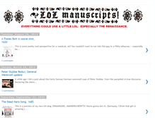 Tablet Screenshot of lolmanuscripts.blogspot.com