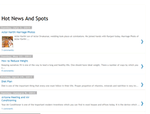 Tablet Screenshot of hotnewsandspots.blogspot.com