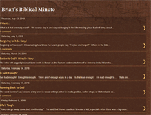 Tablet Screenshot of brianbiblicalminute.blogspot.com