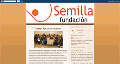 Desktop Screenshot of fundacionsemilla.blogspot.com