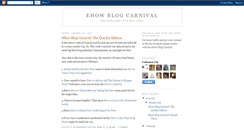 Desktop Screenshot of ehowblogcarnival.blogspot.com