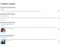 Tablet Screenshot of critterscancer.blogspot.com