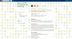 Desktop Screenshot of moderntabletformulationandtechnology.blogspot.com