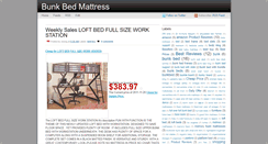 Desktop Screenshot of bunkbedmattress1.blogspot.com