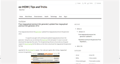 Desktop Screenshot of ee-how.blogspot.com