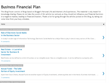 Tablet Screenshot of businessfinancialplan.blogspot.com