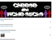 Tablet Screenshot of cheeseandpicklesticks.blogspot.com