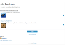 Tablet Screenshot of elephantsrulemyblogblogspot.blogspot.com