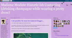 Desktop Screenshot of madamemodiste.blogspot.com