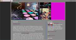 Desktop Screenshot of choosetoshine.blogspot.com