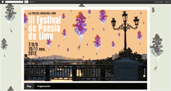 Desktop Screenshot of festivaldepoesiadelima.blogspot.com