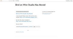 Desktop Screenshot of birdonwirestudio.blogspot.com