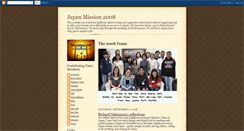 Desktop Screenshot of japanmission2008.blogspot.com