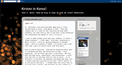 Desktop Screenshot of kearsteninkorea.blogspot.com