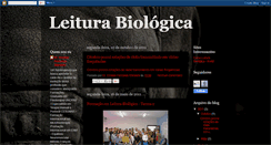 Desktop Screenshot of leiturabiologica.blogspot.com