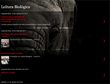 Tablet Screenshot of leiturabiologica.blogspot.com