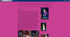 Desktop Screenshot of devriesfamily-coreyandheather.blogspot.com