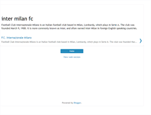 Tablet Screenshot of myintermilanfc.blogspot.com
