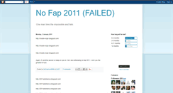 Desktop Screenshot of nofap2011.blogspot.com