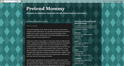 Desktop Screenshot of pretendmommy.blogspot.com