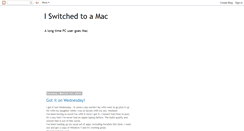 Desktop Screenshot of iswitchedtoamac.blogspot.com