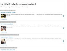 Tablet Screenshot of ladificilvidadeuncreativofacil.blogspot.com