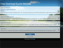 Tablet Screenshot of freesuzukimanuals.blogspot.com