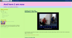 Desktop Screenshot of andhereiamnow.blogspot.com