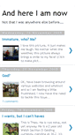 Mobile Screenshot of andhereiamnow.blogspot.com