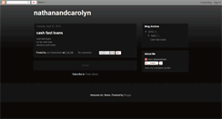 Desktop Screenshot of nathanandcarolyn.blogspot.com
