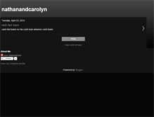 Tablet Screenshot of nathanandcarolyn.blogspot.com