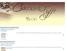 Tablet Screenshot of carolinefyffeauthor.blogspot.com